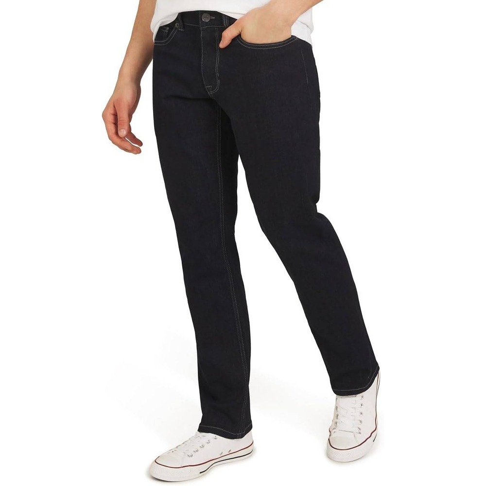Quiksilver Straight Fit 40x29 Men's Stretch Waist 5 Pocket Jeans Jet Black